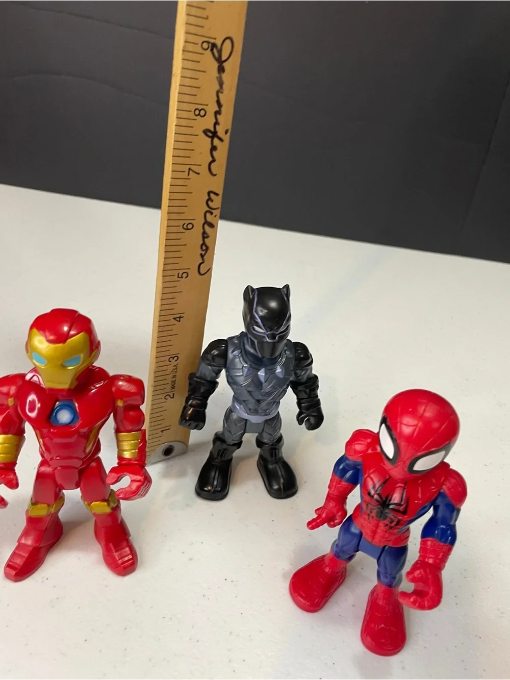 Red & Black Superhero Action Figure Set - Kids Toys